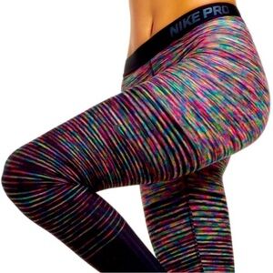 Nike Pro HyperWarm Thermal Rainbow Legging S